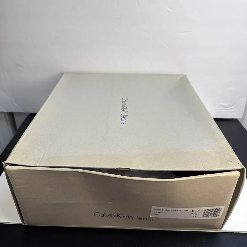 Calvin Klein Leonie Silver Winter Boots Women's‎ Size 6 M Ankle NIB - Picture 9 of 10